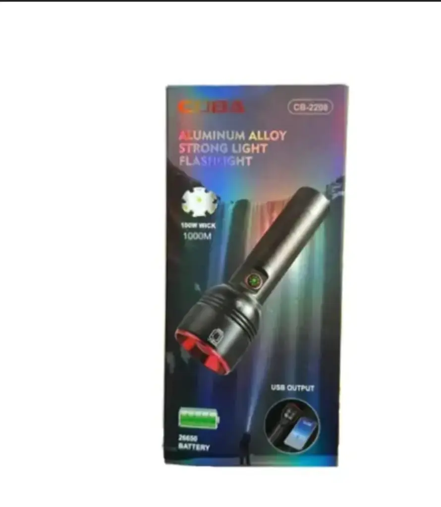 Coba Aluminum Alloy Strong Light Flashlight CB-2208