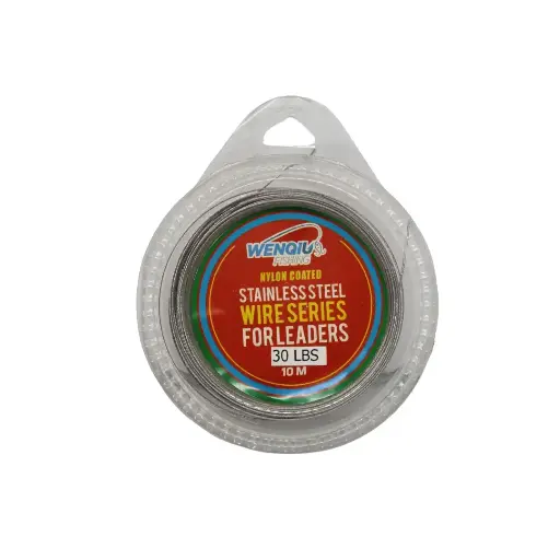 Wenqius Fishing Nylon Coated Stainless Steel Wire Leaders - 10M خيط بولاد