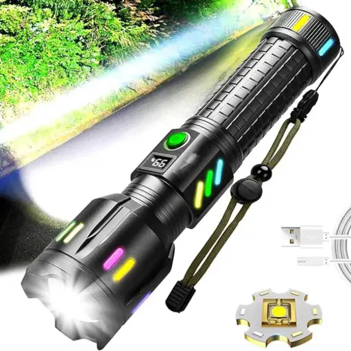 COBA Aluminum Alloy Strong Light Flashlight
